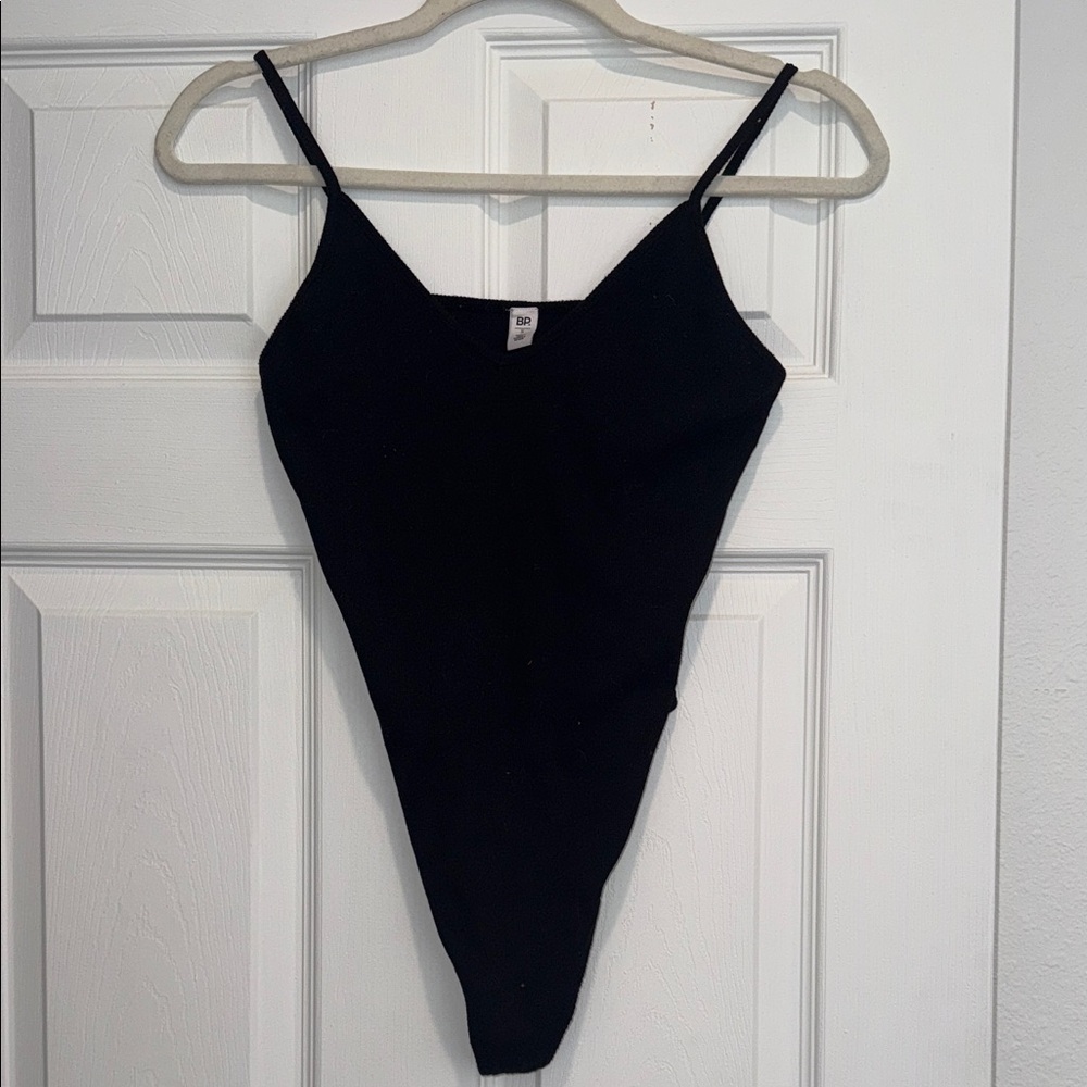 BP Black Spaghetti Strap Bodysuit